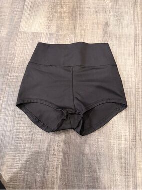High-Rise Black Women's Bike Shorts